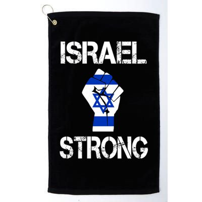 Israel Strong I Stand With Israel Israeli Flag Support Golf Towel