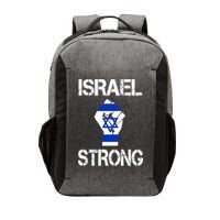 Israel Strong I Stand With Israel Israeli Flag Support Vector Backpack