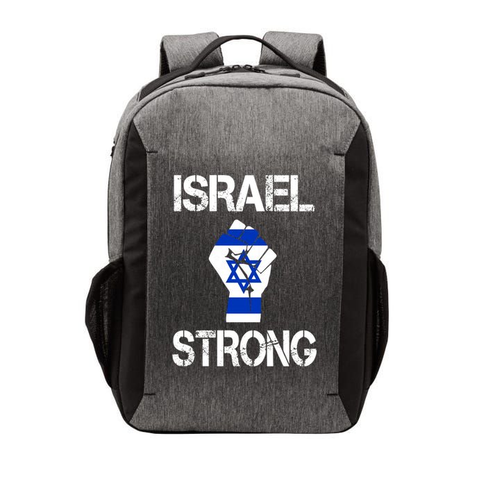 Israel Strong I Stand With Israel Israeli Flag Support Vector Backpack