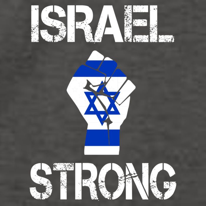 Israel Strong I Stand With Israel Israeli Flag Support Vector Backpack