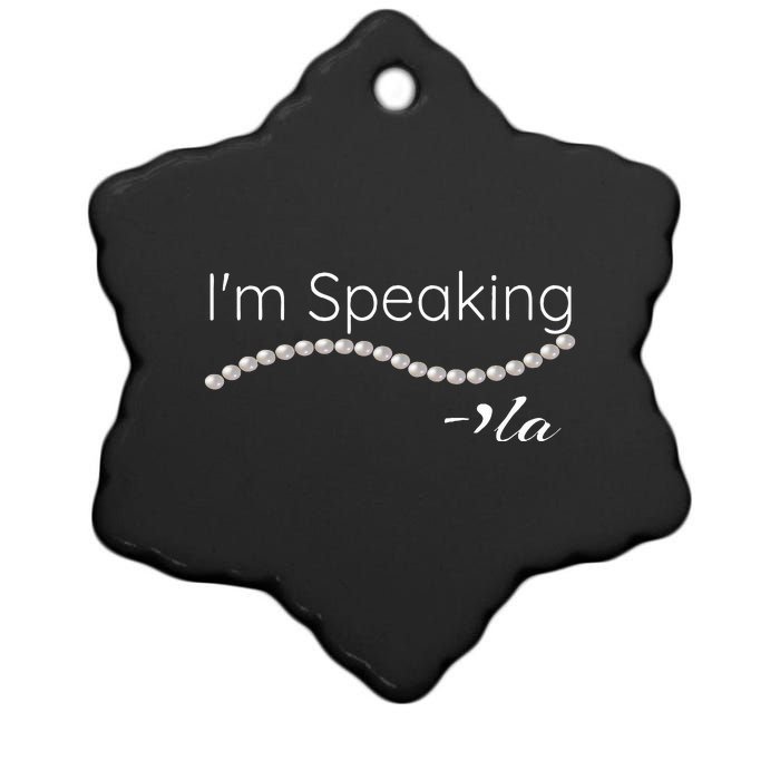 IM Speaking Ceramic Star Ornament