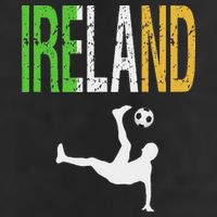 Ireland Soccer Irish Football 7 Panel Mesh Trucker Snapback Hat