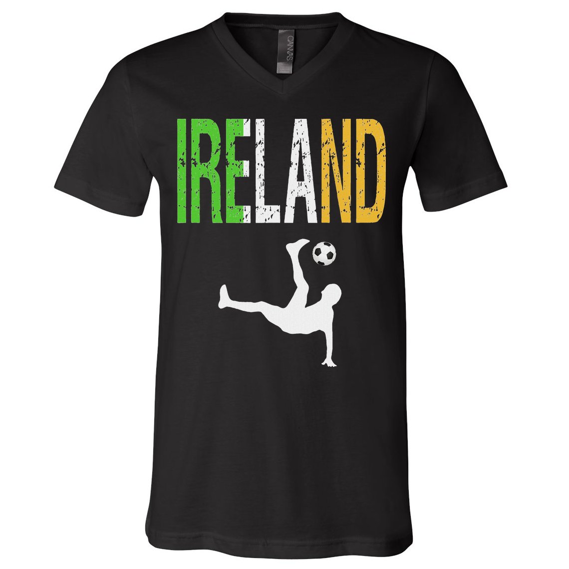 Ireland Soccer Irish Football V-Neck T-Shirt