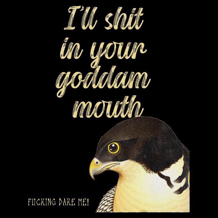 ILl Shit In Your Mouth Bird Dare Me Cooling Performance Crew T-Shirt