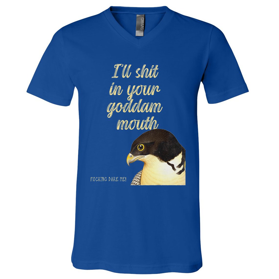 ILl Shit In Your Mouth Bird Dare Me V-Neck T-Shirt