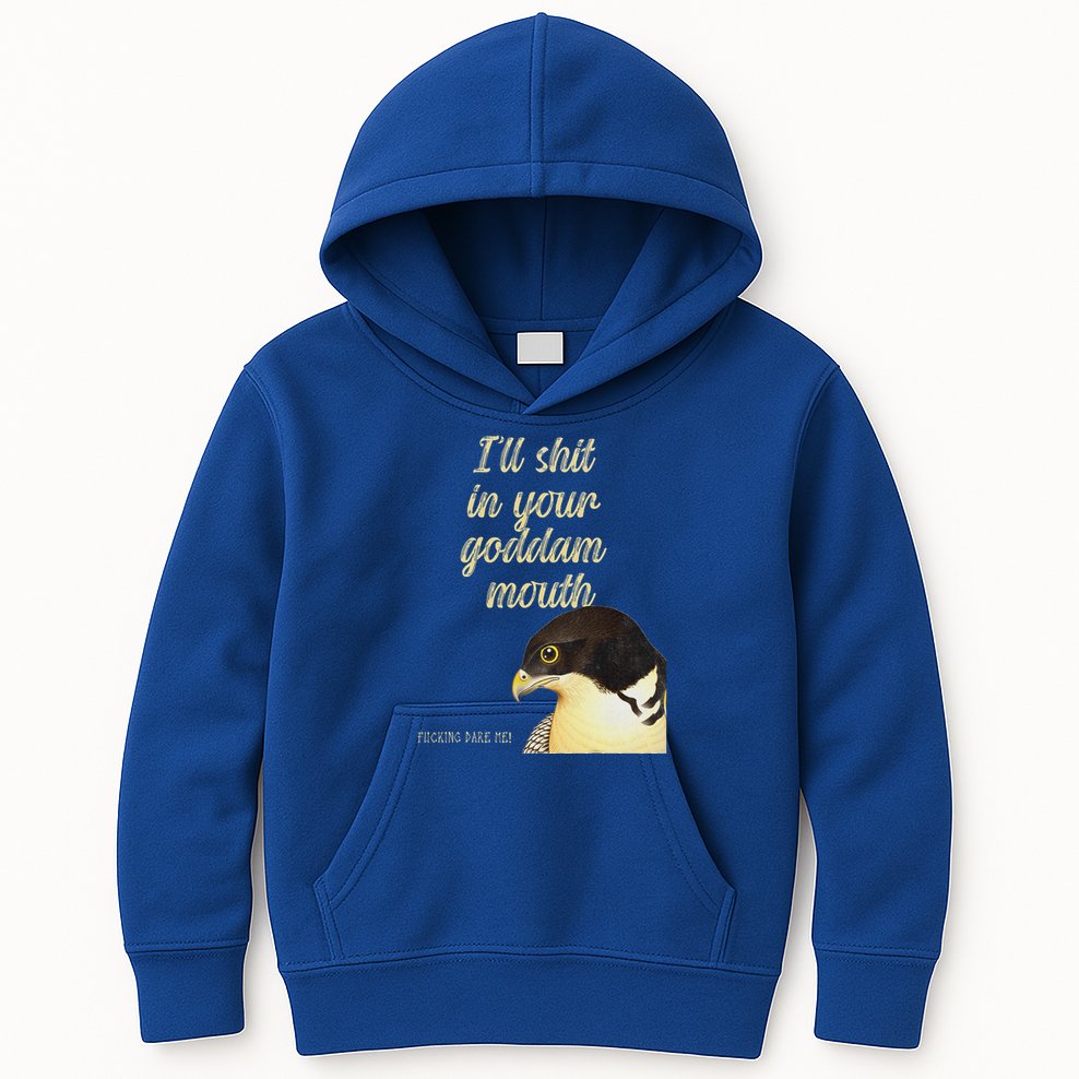 ILl Shit In Your Mouth Bird Dare Me Kids Hoodie