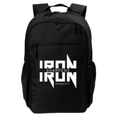Iron Sharpens Iron Bible Jesus Faith Religious Christian Backpack