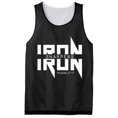Iron Sharpens Iron Bible Jesus Faith Religious Christian Mesh Reversible Basketball Jersey Tank