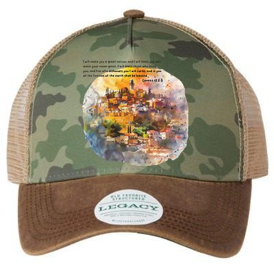 Israel Skyline Legacy Tie Dye Trucker Hat