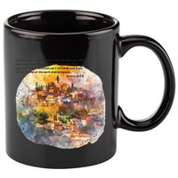 Israel Skyline 11oz C Handle Ceramic Mug