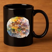 Israel Skyline 11oz C Handle Ceramic Mug