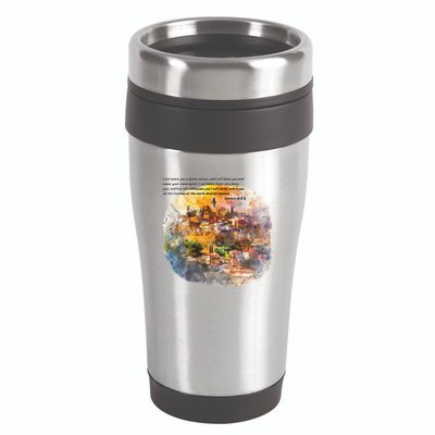 Israel Skyline 16oz Travel Tumbler