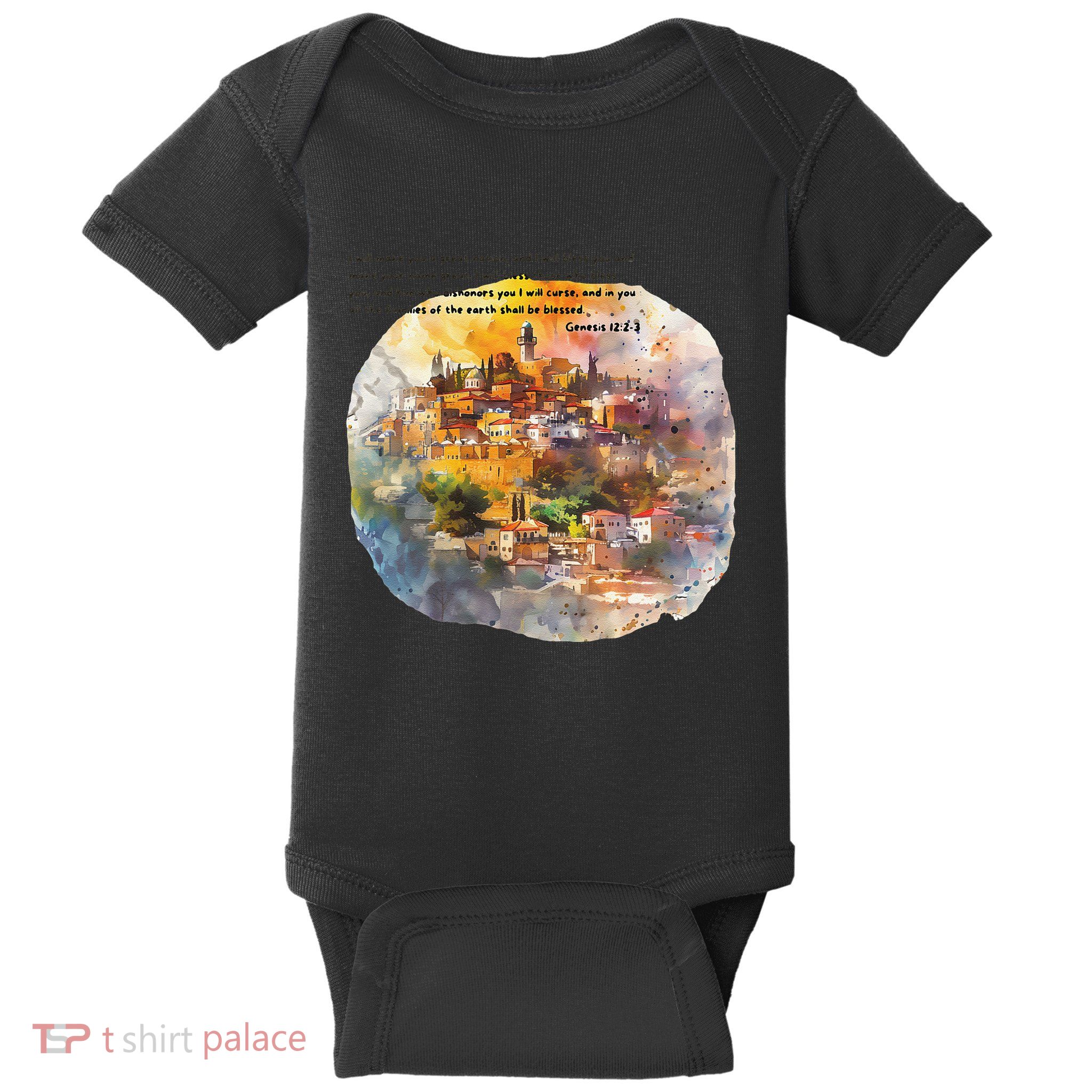 Israel Skyline Baby Bodysuit