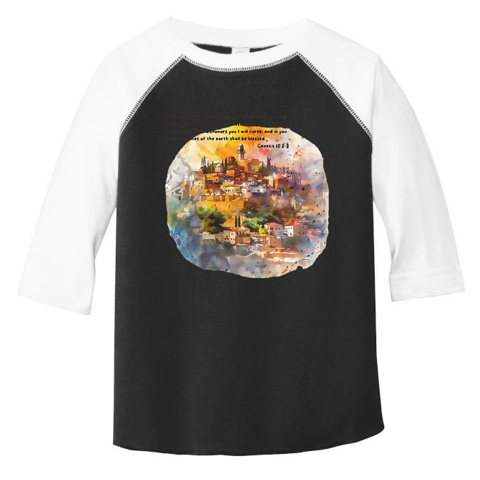 Israel Skyline Toddler Fine Jersey T-Shirt