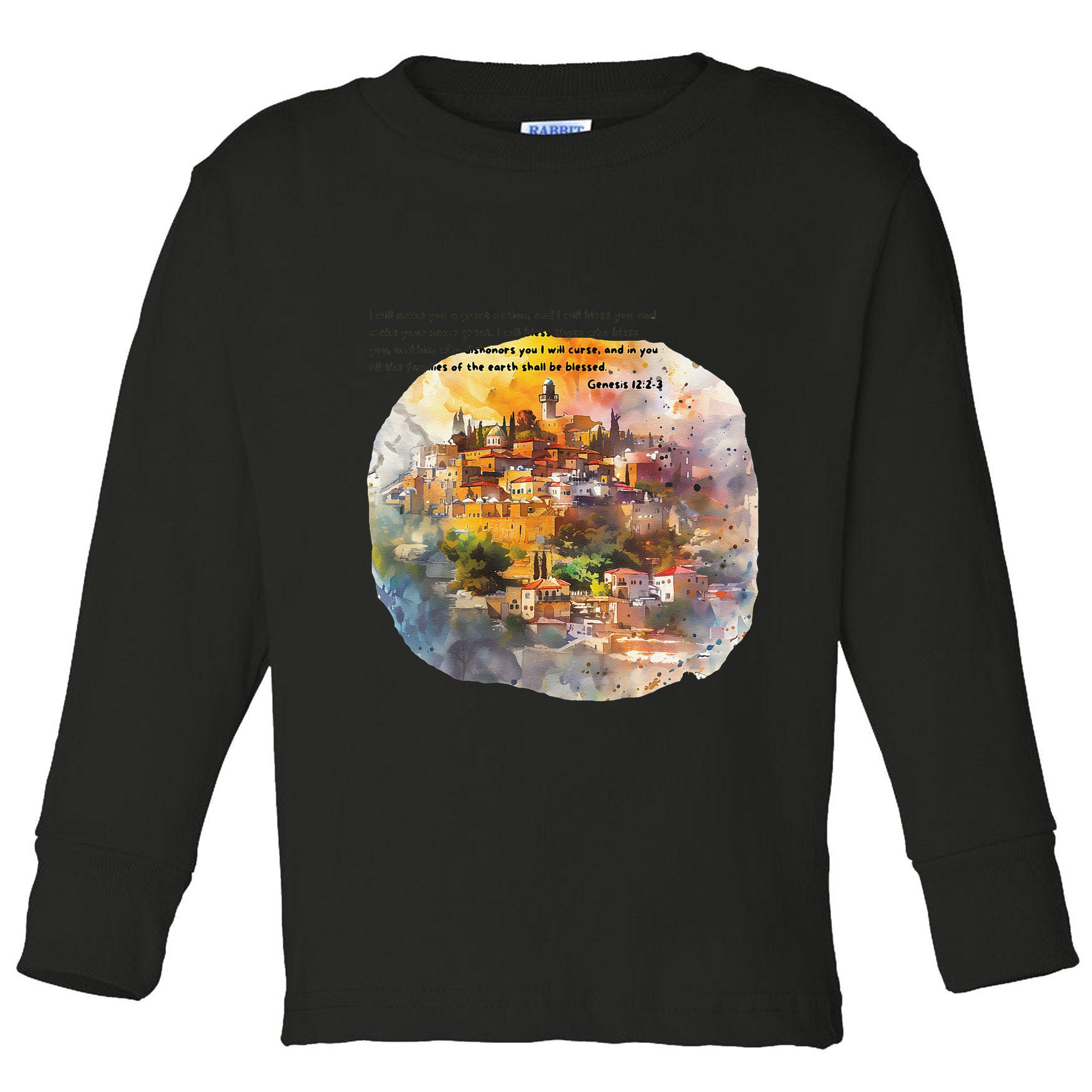 Israel Skyline Toddler Long Sleeve Shirt