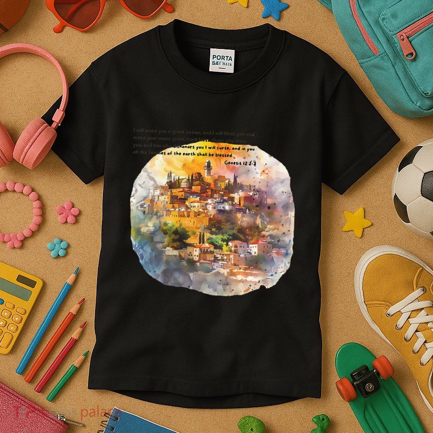 Israel Skyline Kids T-Shirt