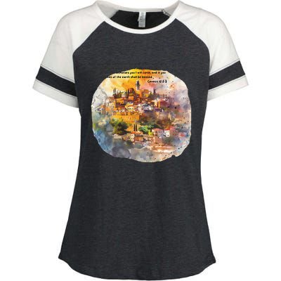 Israel Skyline Enza Ladies Jersey Colorblock Tee