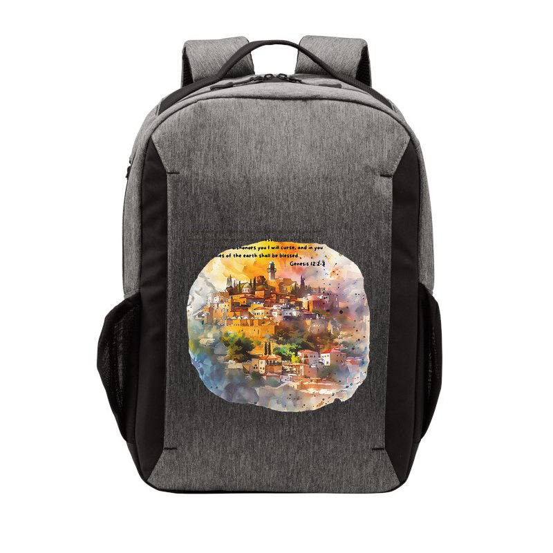 Israel Skyline Vector Backpack