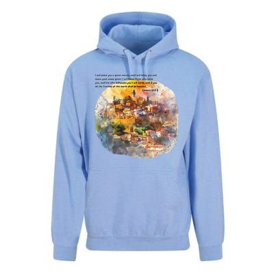 Israel Skyline Unisex Surf Hoodie