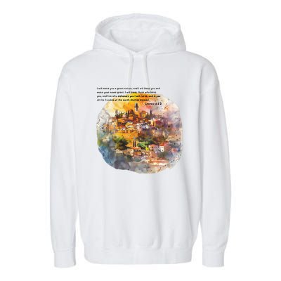 Israel Skyline Garment-Dyed Fleece Hoodie