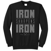 Iron Sharpens Iron Christian Bible Scripture Gym Workout Sweatshirt