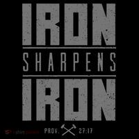 Iron Sharpens Iron Christian Bible Scripture Gym Workout T-Shirt