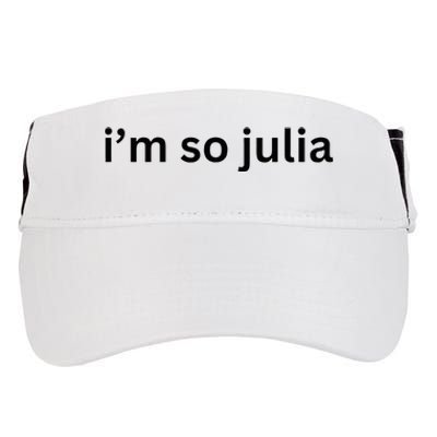 IM So Julia Green Design Funny IM So Julia Meme 2024 Adult Drive Performance Visor