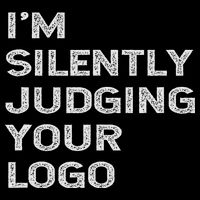 I'm Silently Judging Your Logo Funny Designer Quote Full-Length Apron With Pockets