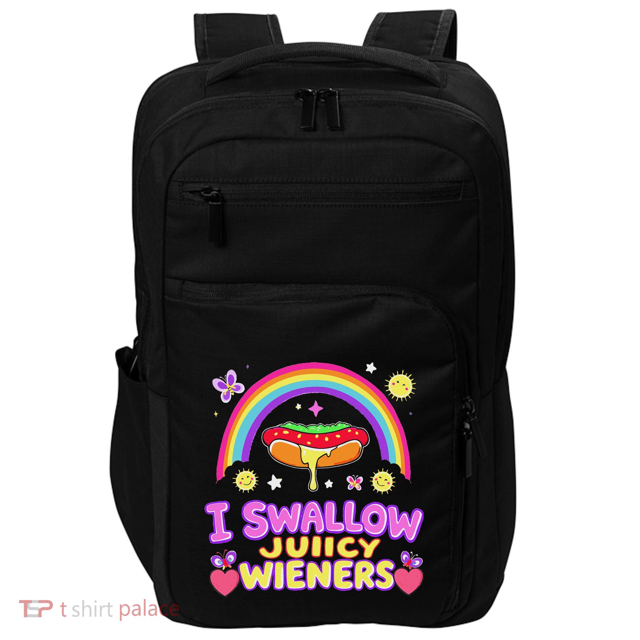 I Swallow Juicy Wiener Impact Tech Backpack