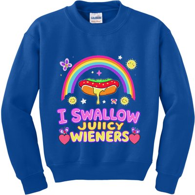 I Swallow Juicy Wiener Kids Sweatshirt