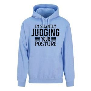 I'm Silently Judging Your Posture Funny Chiropractor Gift Unisex Surf Hoodie