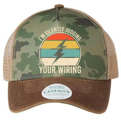 I'm Silently Judging Your Wiring Funny Electrician Lineman Legacy Tie Dye Trucker Hat