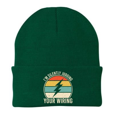 I'm Silently Judging Your Wiring Funny Electrician Lineman Knit Cap Winter Beanie