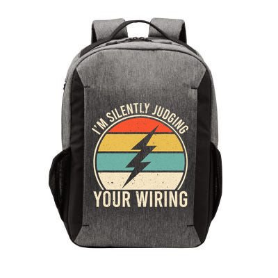 I'm Silently Judging Your Wiring Funny Electrician Lineman Vector Backpack
