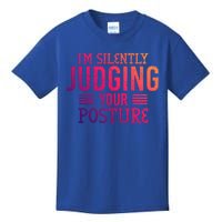 I'm Silently Judging Your Posture Funny Chiropractor Gift Kids T-Shirt