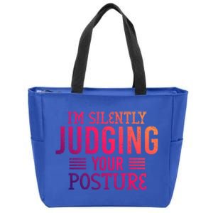 I'm Silently Judging Your Posture Funny Chiropractor Gift Zip Tote Bag