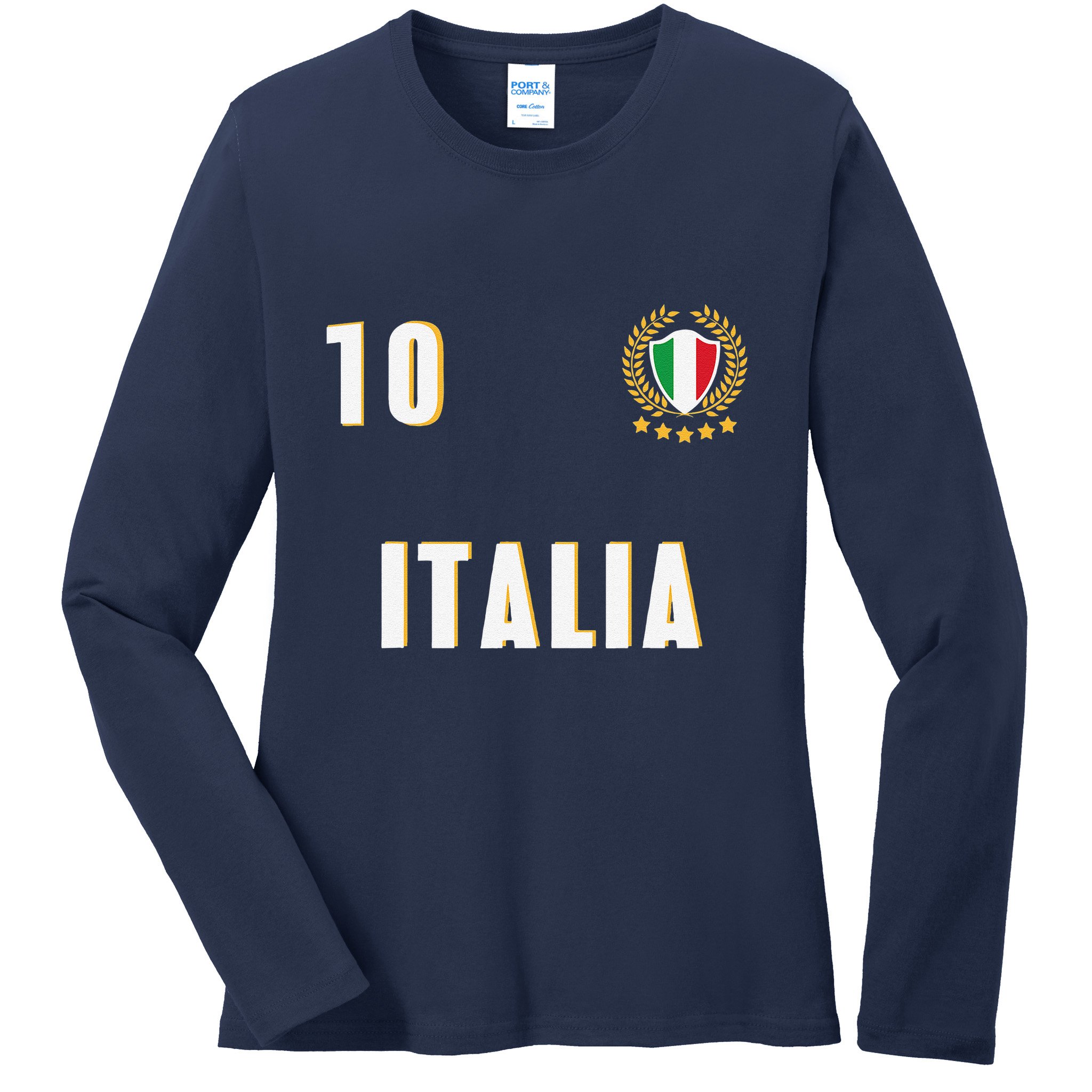 Italy Soccer Jersey 2023 Italia Football Team Ladies Long Sleeve Shirt