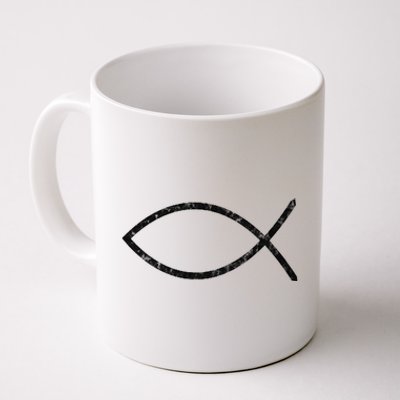 Ichthys Sign Jesus Fish Christ Christian Faith Symbol Coffee Mug