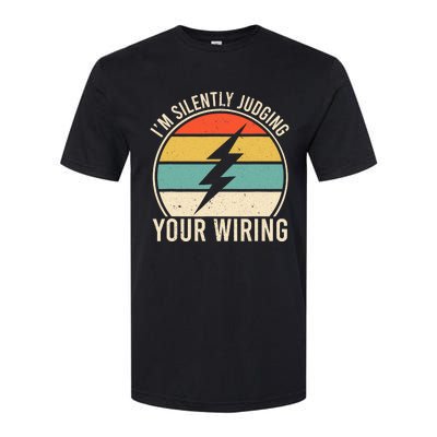 I'm Silently Judging Your Wiring Funny Electrician Lineman Softstyle® CVC T-Shirt