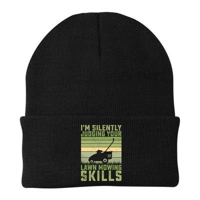 I'm Silently Judging Your Mowing Skills Lawn Mowing Gardener Great Gift Beanie