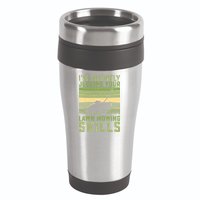 I'm Silently Judging Your Mowing Skills Lawn Mowing Gardener Great Gift 16oz Travel Tumbler