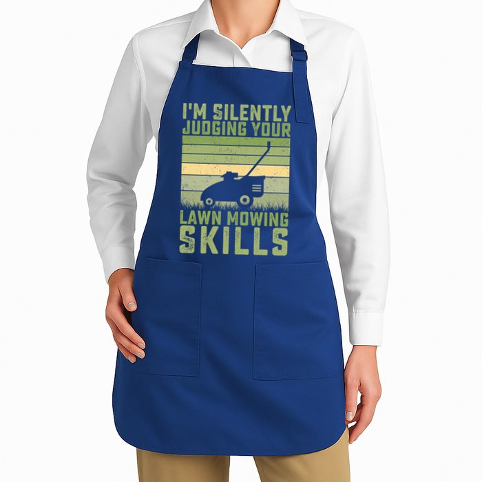 I'm Silently Judging Your Mowing Skills Lawn Mowing Gardener Great Gift Apron