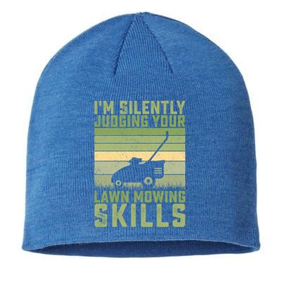 I'm Silently Judging Your Mowing Skills Lawn Mowing Gardener Great Gift Sustainable Beanie