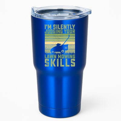 I'm Silently Judging Your Mowing Skills Lawn Mowing Gardener Great Gift Tumbler