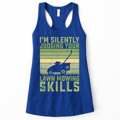 I'm Silently Judging Your Mowing Skills Lawn Mowing Gardener Great Gift Womens Tank Top