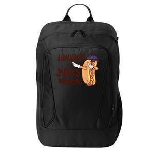 I Swallow Juicy Wieners Oddly Specific Gag Gift Funny Meme City Backpack