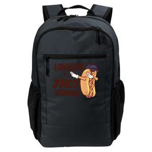 I Swallow Juicy Wieners Oddly Specific Gag Gift Funny Meme Daily Commute Backpack