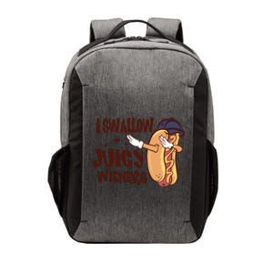 I Swallow Juicy Wieners Oddly Specific Gag Gift Funny Meme Vector Backpack