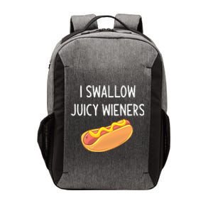 I Swallow Juicy Wieners Hotdog Food Dog Lover Joke Sarcastic Vector Backpack