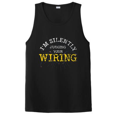 Im Silently Judging Your Wiring Lineman Funny Electrician PosiCharge Competitor Tank